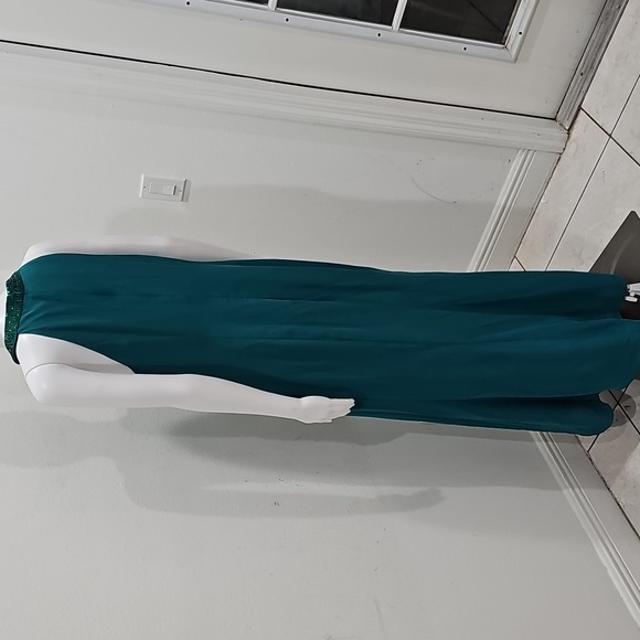 Calvin Klein Teal Maxi Dress Size 14 - Picture 3 of 16